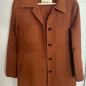 Brown Wool Men's Coat